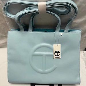Telfar Medium Light Blue Shopping Bag